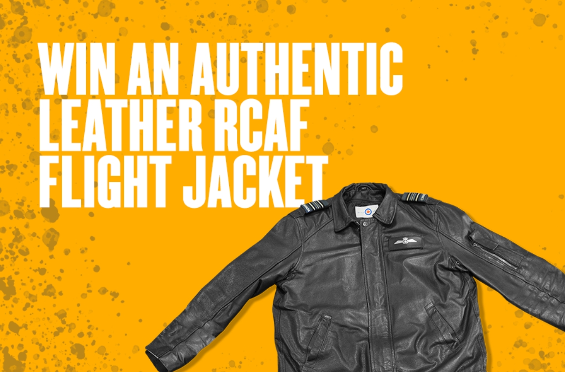 Win an authentic leather RCAF Flight Jacket